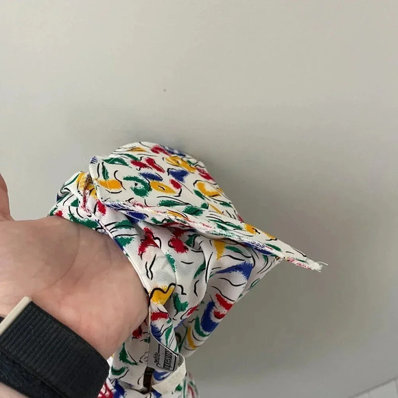 Vintage: Petite Impressions 90s Colorful White Floral Button Up - Size 4 - Picture 16 of 16
